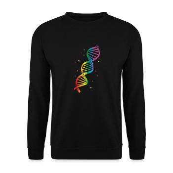 Fabulous lgbt dna, gay pride - Sweat-shirt Unisexe - noir - Devant - Alina (178cm) & Michal (187cm)