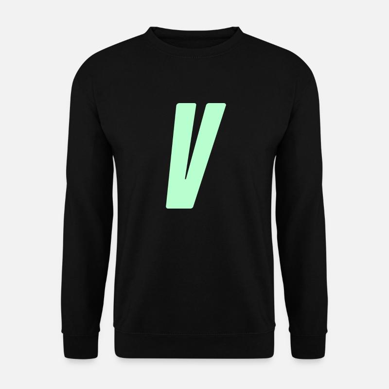 V - Unisex Pullover - Schwarz