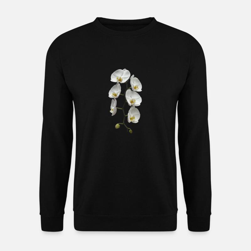 Orchidee - Unisex Pullover - Schwarz
