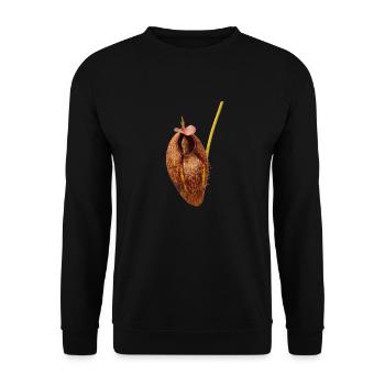Nepenthes aristolochioides - Unisex Sweatshirt - black - Front - Alina (178cm) & Michal (187cm)