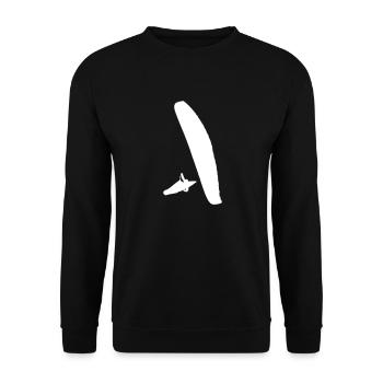 Paraglider - Unisex Sweatshirt - black - Front - Alina (178cm) & Michal (187cm)