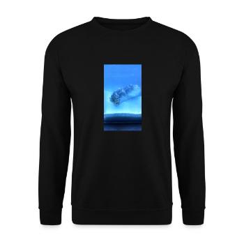 See Walze - Unisex Pullover - Schwarz - Vorne - Alina (178cm) & Michal (187cm)
