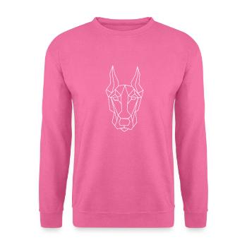 Doberman minimalist - Unisex Sweatshirt - pink - Front