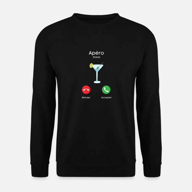 appel de l'apéro - Sweat-shirt Unisexe - noir