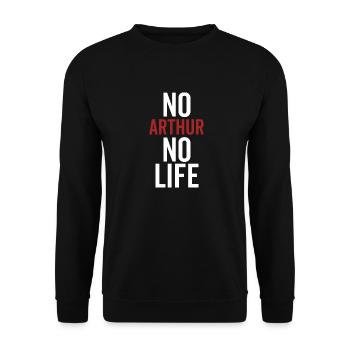 Kein Arthur Kein Leben - Unisex Pullover - Schwarz - Vorne - Alina (178cm) & Michal (187cm)