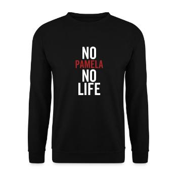 Pas de Pamela Pas de vie - Sweat-shirt Unisexe - noir - Devant - Alina (178cm) & Michal (187cm)