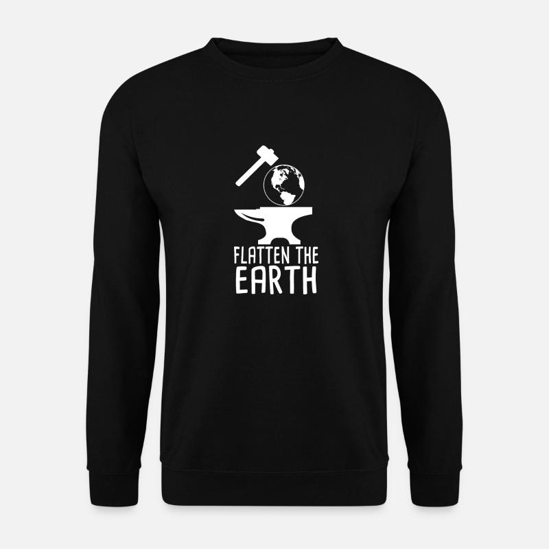 Flatten The Earth - Unisex Pullover - Schwarz