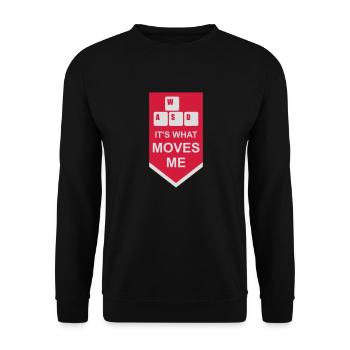 c’est ce qui m’émeut - Sweat-shirt Unisexe - noir - Devant - Alina (178cm) & Michal (187cm)
