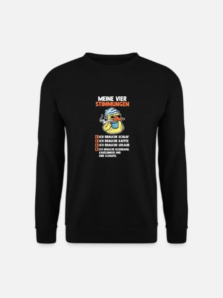 Ente Meine Vier Stimmungen - Unisex Pullover - Schwarz