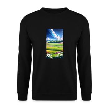landscape, botanical, flora, climate, change - Unisex Pullover - Schwarz - Vorne - Alina (178cm) & Michal (187cm)