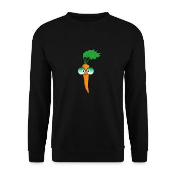 möhre,mohrübe,familie,möhrenfamilie,veggie - Unisex Pullover - Schwarz - Vorne - Alina (178cm) & Michal (187cm)