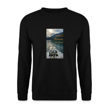 Sunset - Unisex Pullover - Schwarz - Vorne - Alina (178cm) & Michal (187cm)