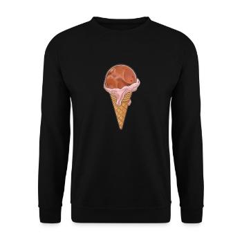 Eis-Planet Venus - Unisex Pullover - Schwarz - Vorne - Alina (178cm) & Michal (187cm)