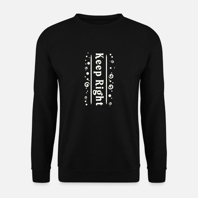 Rechts bleiben - Unisex Pullover - Schwarz