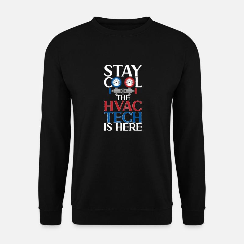Chauffage, Climatisation, Ventilation, Technicien - Sweat-shirt Unisexe - noir