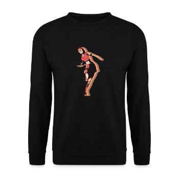 Roller Skating Roller Skates Inline Skates Girls - Unisex Sweatshirt - black - Front - Alina (178cm) & Michal (187cm)