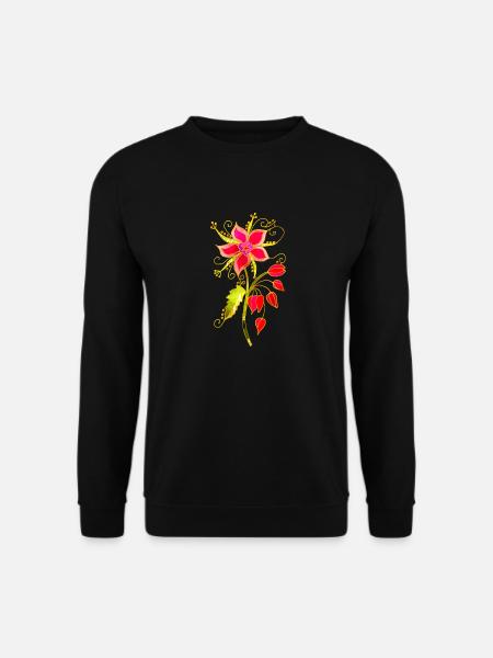 Fleur - Sweat-shirt Unisexe - noir