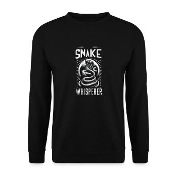 Snake Whisperer 6 - Unisex Pullover - Schwarz - Vorne - Alina (178cm) & Michal (187cm)
