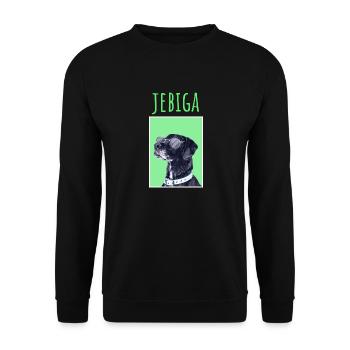 JEBIGA MAJICA - Unisex Pullover - Schwarz - Vorne - Alina (178cm) & Michal (187cm)