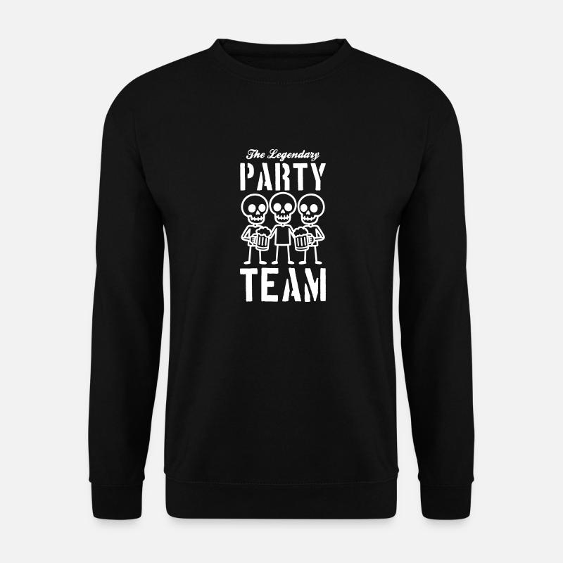 Skeleton Beer Party Team - Unisex Sweatshirt - black