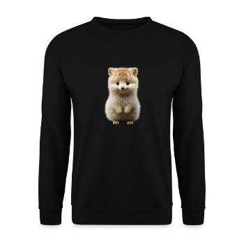 Quokka, le kangourou le plus mignon du monde - Sweat-shirt Unisexe - noir - Devant - Alina (178cm) & Michal (187cm)