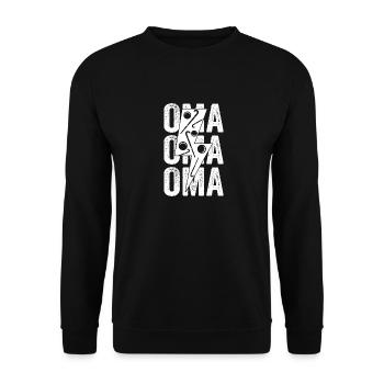 Field Hockey Player Grandma Field Hockey - Unisex Sweatshirt - black - Front - Alina (178cm) & Michal (187cm)