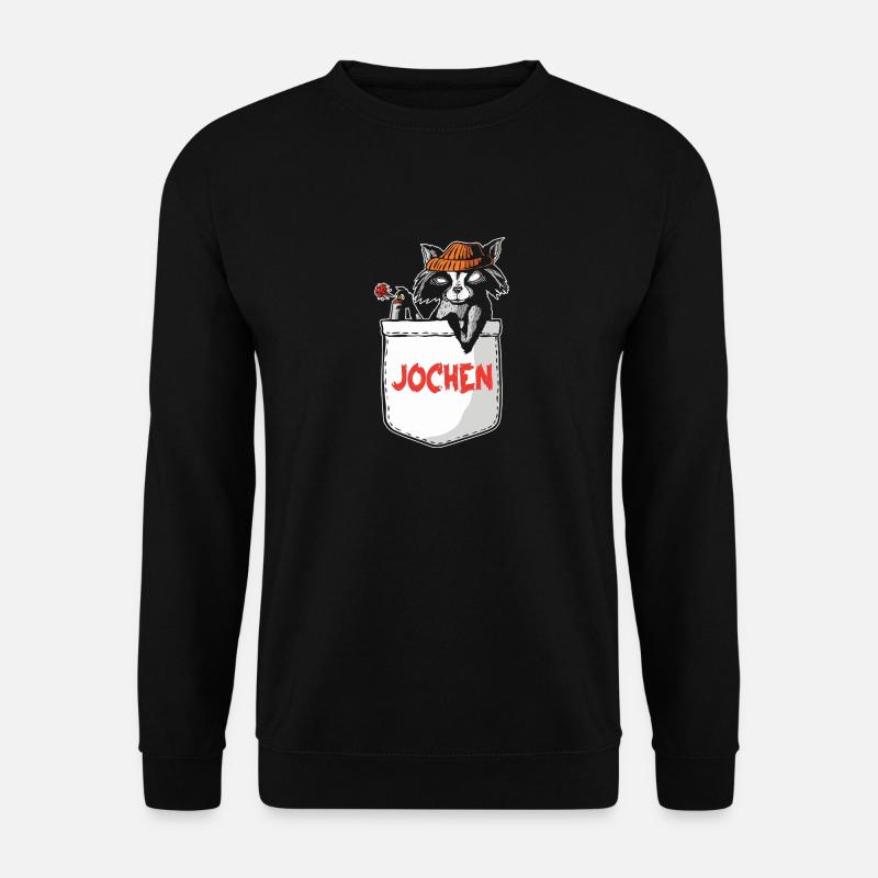 Raccoon Jochen - Unisex Sweatshirt - black