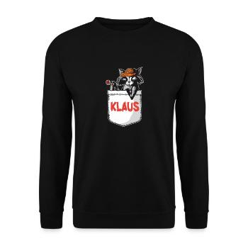 Raton laveur Klaus - Sweat-shirt Unisexe - noir - Devant - Alina (178cm) & Michal (187cm)