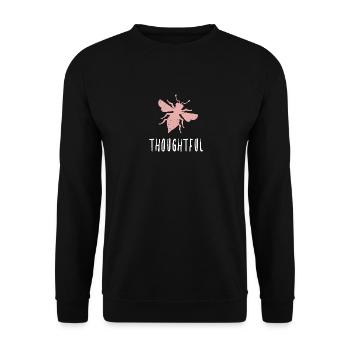 Pink Bee Thoughtful Bee Be Thoughtful - Unisex Sweatshirt - black - Front - Alina (178cm) & Michal (187cm)