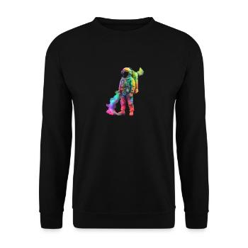 ASTRONAUTE SPECIAL - Sweat-shirt Unisexe - noir - Devant - Alina (178cm) & Michal (187cm)