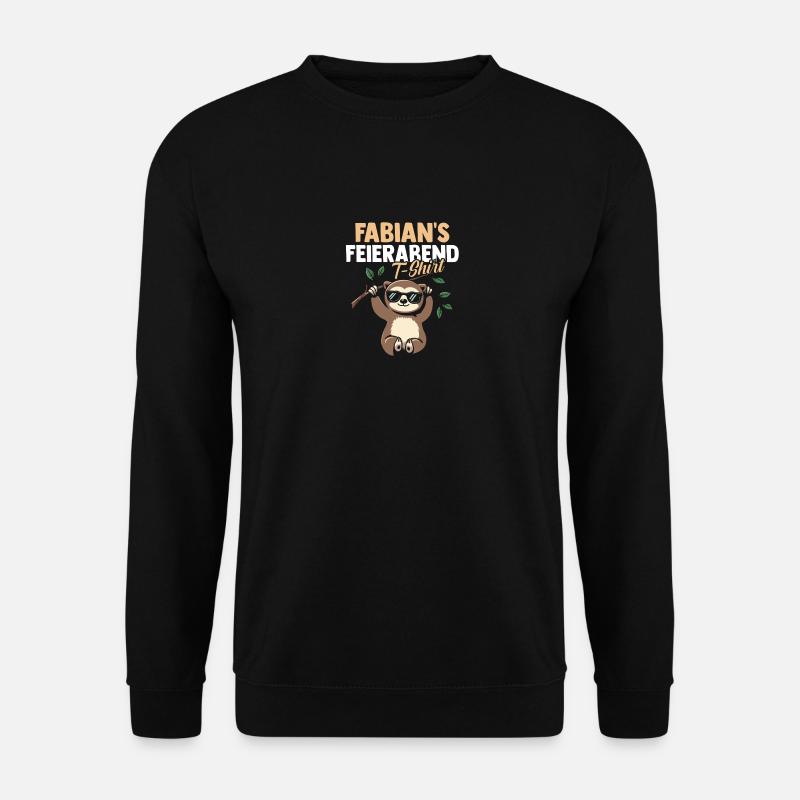 Sloth Fabian - Unisex Sweatshirt - black
