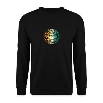 Fabien - Sweat-shirt Unisexe - noir - Devant - Alina (178cm) & Michal (187cm)