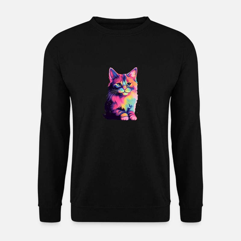 Universe Cat - Unisex Pullover - Schwarz