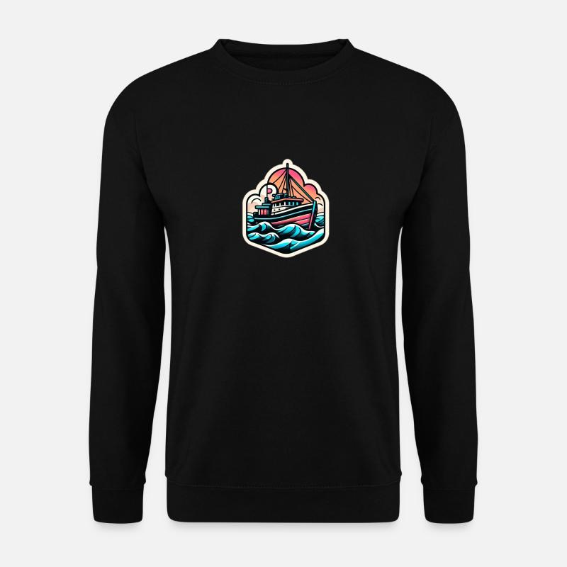Pastel Dream Boat - Unisex Sweatshirt - black