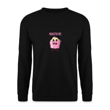 Monster me - Sayings Monster Collection - Unisex Pullover - Schwarz - Vorne - Alina (178cm) & Michal (187cm)