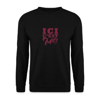 Metz football club metz Supporter messin - Sweat-shirt Unisexe - noir - Devant - Alina (178cm) & Michal (187cm)