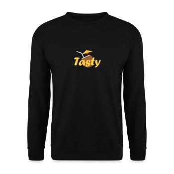 Tasty - Unisex Sweatshirt - black - Front - Alina (178cm) & Michal (187cm)