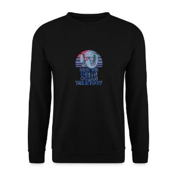 British Indian Ocean Territory - Unisex Sweatshirt - black - Front - Alina (178cm) & Michal (187cm)