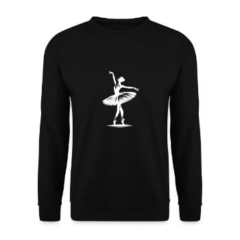 Beauté du mouvement Danse parfaite Pose Harmonie - Sweat-shirt Unisexe - noir - Devant - Alina (178cm) & Michal (187cm)