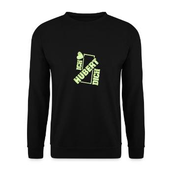 Couple Hubert - Unisex Pullover - Schwarz - Vorne - Alina (178cm) & Michal (187cm)