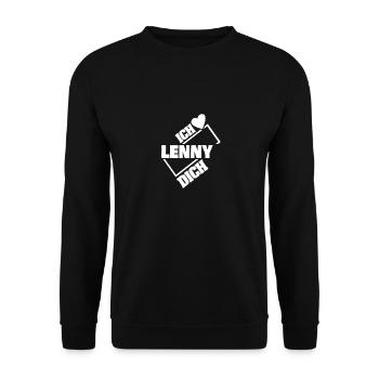Couple Lenny - Unisex Pullover - Schwarz - Vorne - Alina (178cm) & Michal (187cm)
