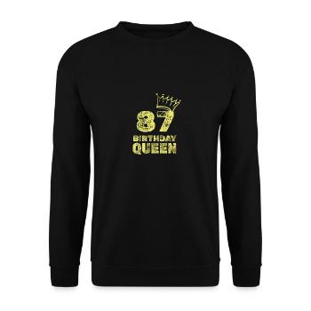 87 - Unisex Sweatshirt - black - Front - Alina (178cm) & Michal (187cm)