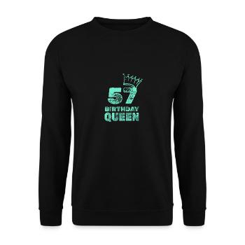 57 - Unisex Pullover - Schwarz - Vorne - Alina (178cm) & Michal (187cm)