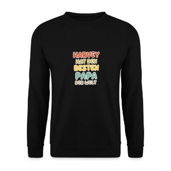 Baby Harvey - Unisex Pullover - Schwarz - Vorne - Alina (178cm) & Michal (187cm)