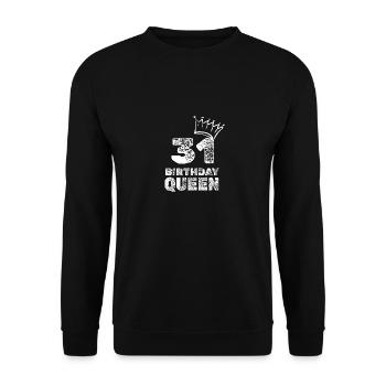 31 - Unisex Sweatshirt - black - Front - Alina (178cm) & Michal (187cm)