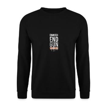 Enough End Gun Violence - Blood Dripping - Unisex Sweatshirt - black - Front - Alina (178cm) & Michal (187cm)
