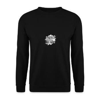 Protecting Children, Not Weapons - Streetstyle - Unisex Sweatshirt - black - Front - Alina (178cm) & Michal (187cm)