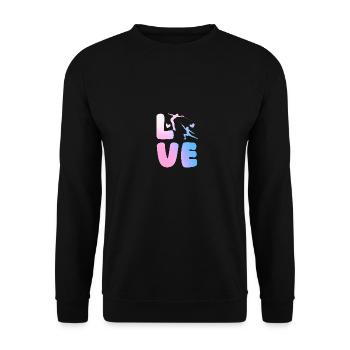 Clôture Clôture - Sweat-shirt Unisexe - noir - Devant - Alina (178cm) & Michal (187cm)