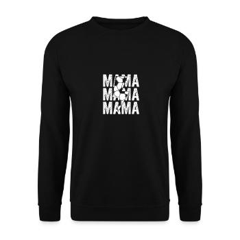 Footballeur Maman Maman Soccer - Sweat-shirt Unisexe - noir - Devant - Alina (178cm) & Michal (187cm)