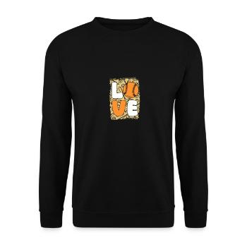 Joueur de baseball Baseball - Sweat-shirt Unisexe - noir - Devant - Alina (178cm) & Michal (187cm)